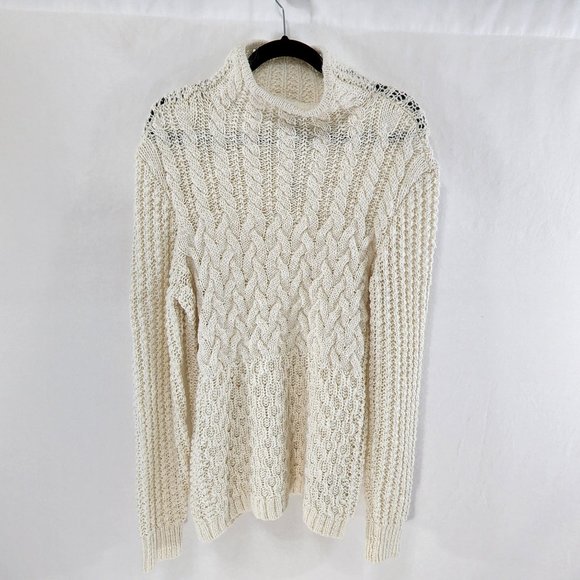 Calvin Klein Sweaters - SOLD TO SHAENICOLE!! Chunky Knit Mock Neck Sweater Long Sleeves Size M NEW TAGS!
